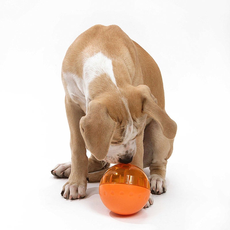 Our Pets OurPets IQ Treat Ball Interactive Food Dispensing Dog Toy, 4 Inches (2 Pack)(colors may vary) - Image 4